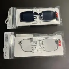 新品 ユニクロ サングラス×2 レクタングル・メタル ダブルブリッジのサムネイル