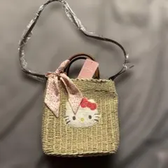 激レア】希少 サンリオ ハローキティ ナチュラルバスケット ミニ かご