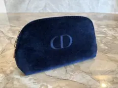 Dior ディオール ネイビー ベルベット ポーチ