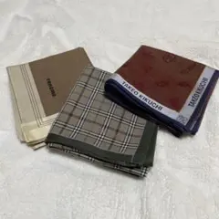 メンズ　ハンカチ　3枚セット