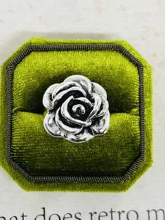 saleヴィンテージ薔薇リングバラ指輪アンティーク花指輪 レトロなレディース指輪