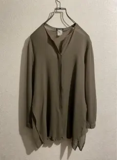 イタリア製 Vintage GIORGIO ARMANI ノーカラー ブラウスのサムネイル