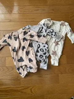 NEXT baby ロンパース 3点セット 0-1ヶ月