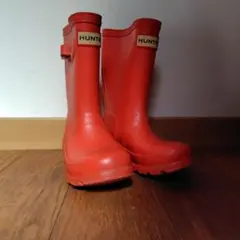 HUNTER レッド 長靴 UK 7