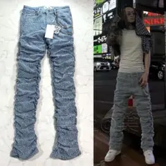 新品30 GUAPI PREMIUM スキニー フレアデニム スタックデニム 新品30 GUAPI PREMIUM スキニー フレアデニム スタックデニム 新品30