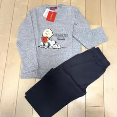 (新品、タグ付き)裏起毛パジャマ　130 スヌーピー