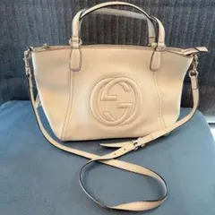 GUCCI グッチ ソーホー ハンドバッグ ショルダー　2WAY ホワイト