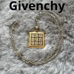 1970年代製 ヴィンテージGivenchy ゴールド ロゴペンダントネックレス 