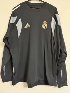 【レア、人気】adidas レアル・マドリード 長袖ウェア 黒