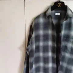 Ron Herman　オンブレヘビーネルシャツ　コットン　S　日本製のサムネイル
