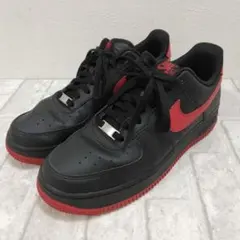NIKE Air Force 1 '07 ブラック/レッド 中古現状品