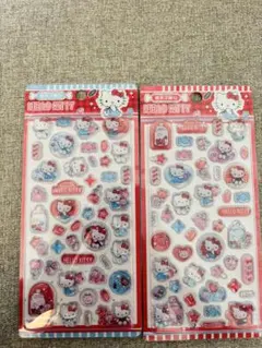 ラスト1点！ハローキティ　立体シール　硬いシール　2枚セット