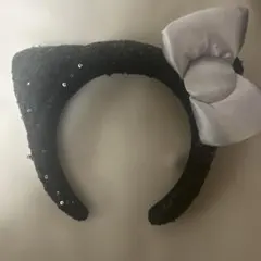 黒キティちゃん カチューシャ スパンコール USJ