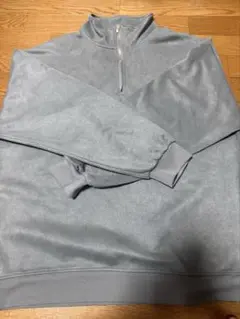 CLEL ハーフジップデザインプルオーバー ブルー Mサイズ