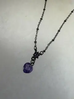 ANNA SUI ネックレス パープルストーンのサムネイル