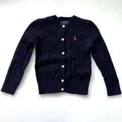 美品！ラルフローレン　カーディガン　紺色　100 センチ　綿100%