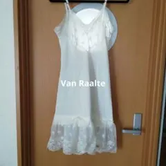 van raalte ホワイト レース スリップ ネグリジェ