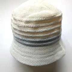 未使用 レディース バケットハット ホワイト　春夏物　57.5cm