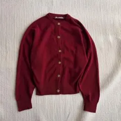 人気◆バランタイン ロゴボタン カシミヤ100% カーディガン ミントグリーン 超希少】バランタイン 50s-60s スコットランド製 最高峰 ピュア