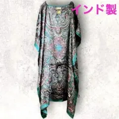 新品タグ付 MALAIKA マライカ チュニック ワンピース インド製 アジアンのサムネイル