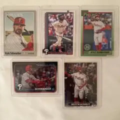 topps Kyle Schwarber カイルシュワバー 5枚 本塁打王なるか