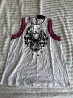 Harley-Davidson タンクトップ ホワイト/ピンク