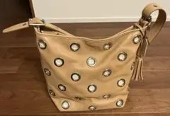 COACH ドット装飾 ショルダーバッグ