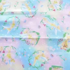 はぎれ-8 ティンカー・ベル ディズニー プリント生地