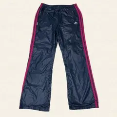 adidas アディダス ネイビー ジャージ トラックパンツ M