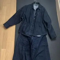 UNIQLO C ローライズワイドジーンズ　デニムリラックスシャツジャケット