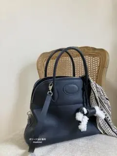新品⭐︎本革 バディチャーム白×黒