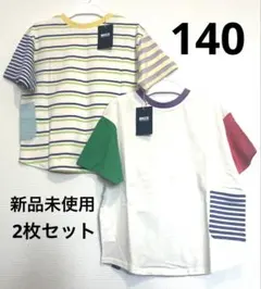 新品未使用BREEZE　どっちも正解DAISUKI 半袖Tシャツ140 ボーダーのサムネイル