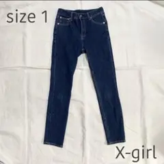 X-girl ハイウエストスキニーパンツ ストレッチスキニーパンツ S デニムのサムネイル