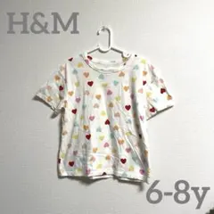 H&M ハートTシャツ　6-8y
