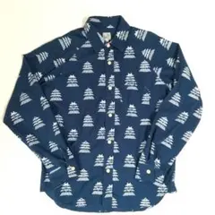 値下【美品】go slow caravan★城柄長袖シャツ　Mサイズのサムネイル