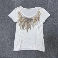 トップス g.o.a. 00s y2k feather design t-shirts g.o.a. 00s y2k feather design t-shirts - メルカリ