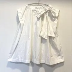 GRL ホワイト　ブラウス　リボン　白
