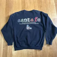 90s Santafe サンタフェ スウェット ビッグロゴ バックロゴ 刺繍 L
