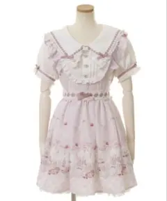 LIZLISA Sugary Treats Picnic柄ワンピース ピンク