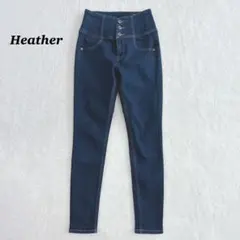 良品✨ Heather ヘザー ISKO ハイウエスト　スキニー　デニムパンツ