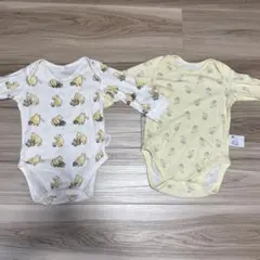 UNIQLO ベビー ボディスーツ 長袖 2枚セット くまのプーさん