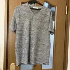AZUL by moussy ストライプTシャツ Lサイズ グレー系