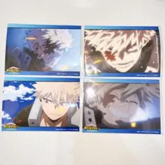 ヒロアカ セブンイレブン ネットプリント L版 写真 爆豪勝己 ４種