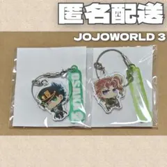 【ラスト1点】ジョジョワールド3 空条承太郎＆花京院典明 ワイヤーキーホルダー
