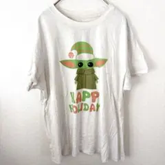 スターウォーズ ヨーダ グローグー Ｔシャツ 半袖 L 白 マンダロリアンのサムネイル