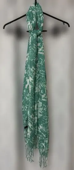 スカーフ　コムサイズム　COMME CA ISM ストール　グリーン　緑　白