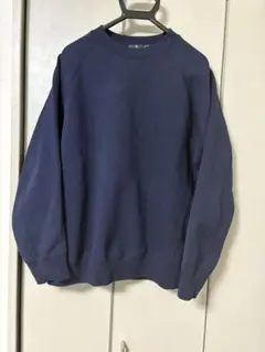 ユニクロ　UNIQLO メンズM トレーナー　ネイビー　スウェット