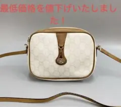 あ*ち様 極美品 オールドグッチ グッチプラス レザー ショルダーバッグ アイボ