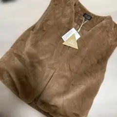 新品✨　100 マイリトルワンダー　ベスト　ブラウン　フワフワ