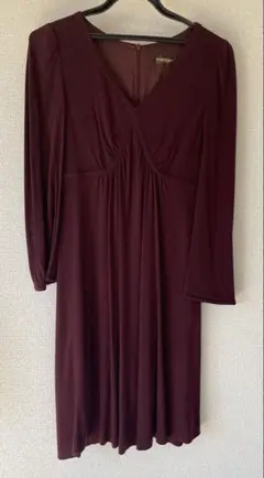 Paul Stuart ポールスチュアート　バーガンディ ワンピース